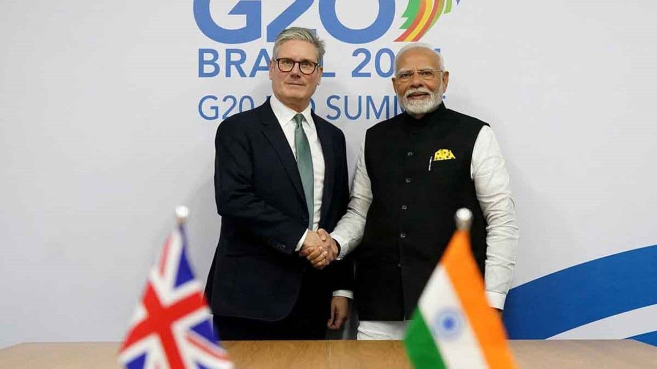 อินเดียและสหราชอาณาจักรบรรลุข้อตกลงการค้าเสรี