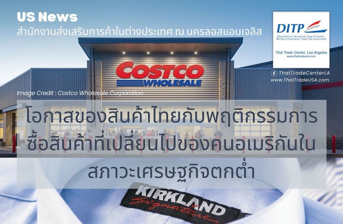 โอกาสของสินค้าไทยกับพฤติกรรมการซื้อสินค้าที่เปลี่ยนไปของคนอเมริกันในสภาวะเศรษฐกิจตกต่ำ