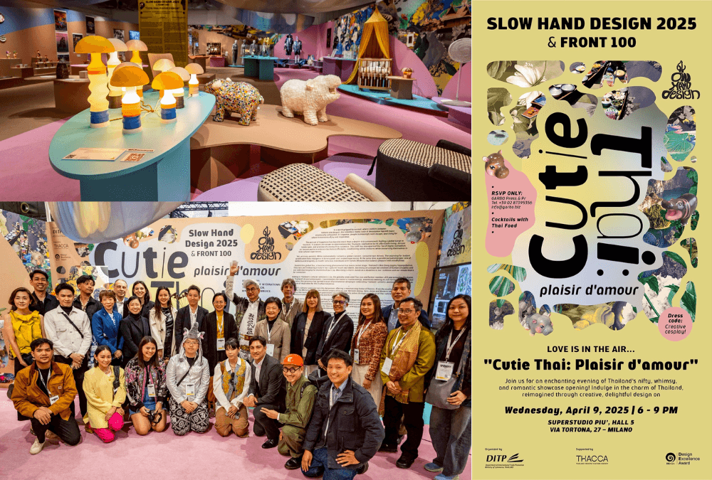 DITP และ THACCA ผนึกกำลัง นำผลงานนักออกแบบไทยอวดสายตาชาวต่างชาติในงาน Milan Design Week 2025 เมืองมิลาน ประเทศอิตาลี