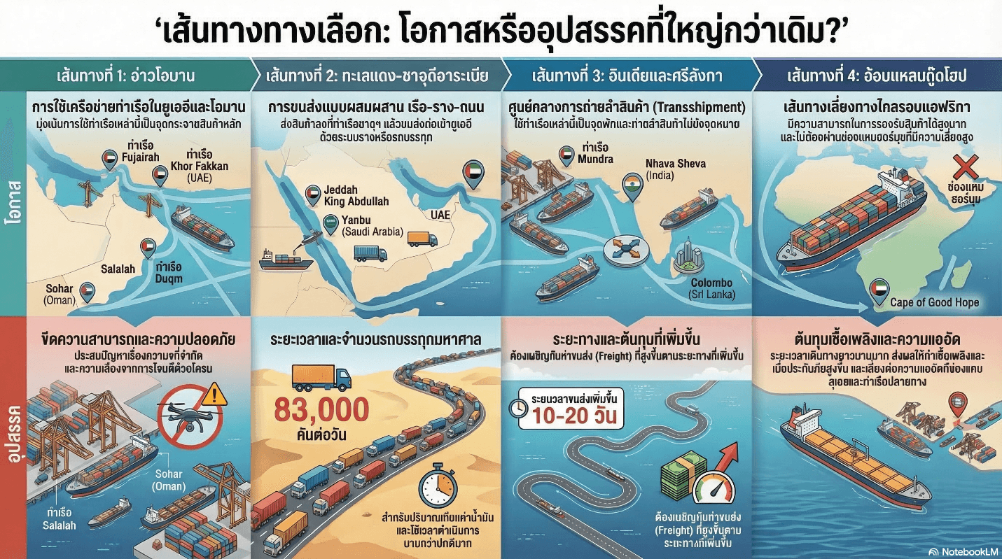 ยูเออีเร่งปรับเส้นทางการค้า รับมือผลกระทบสงครามอิหร่าน–ฮอร์มุซ