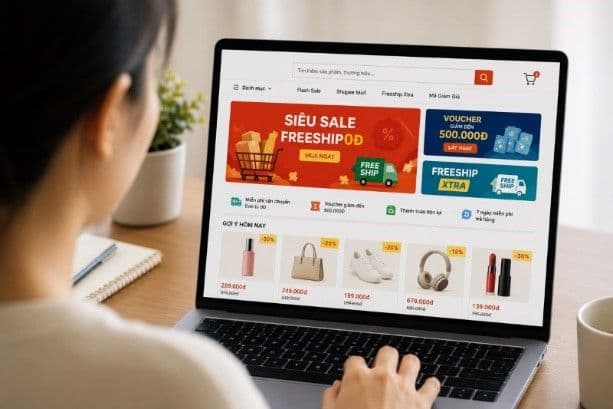 ผู้บริโภคชาวเวียดนามซื้อสินค้าผ่านแพลตฟอร์มออนไลน์กว่า 61 ล้านเหรียญสหรัฐฯ ต่อวัน