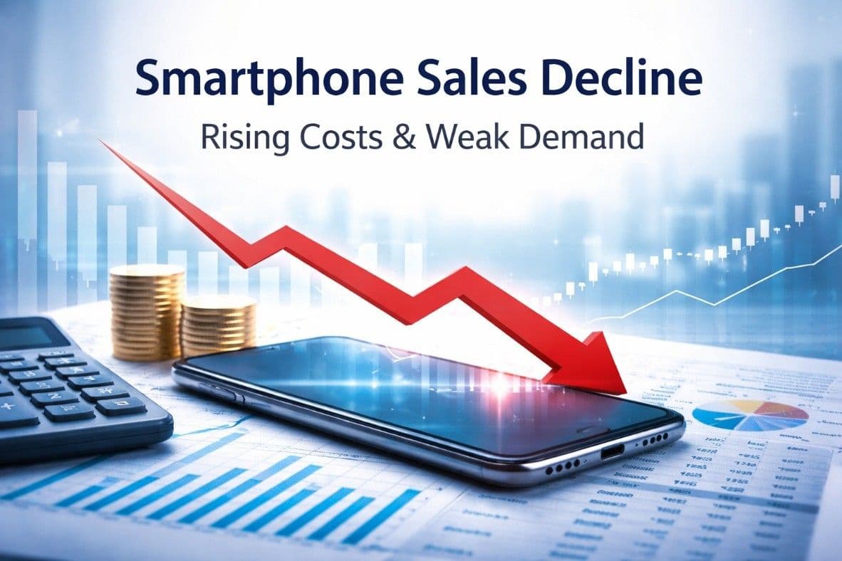 สถานการณ์ยอดจำหน่ายสมาร์ตโฟนในอินเดียชะลอตัวจากต้นทุนที่เพิ่มขึ้นและอุปสงค์ที่อ่อนตัว