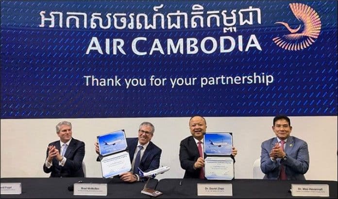Air Cambodia สั่งซื้อเครื่องบิน Boeing 737-8 จำนวน 20 ลำ