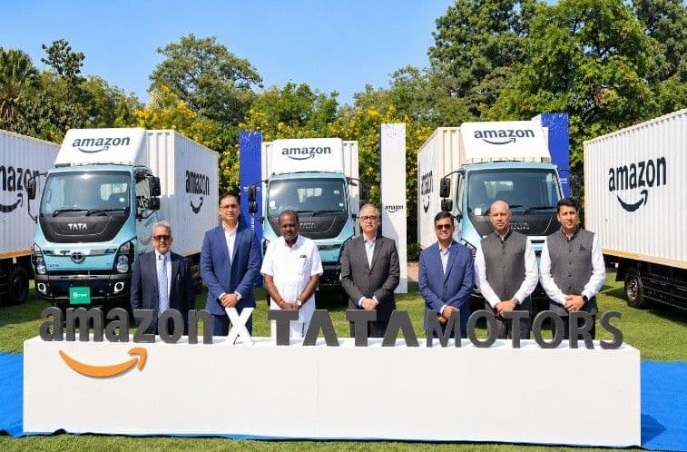 Tata Motors and Amazon ผนึกกำลังนำรถบรรทุกไฟฟ้า 3,000 คัน พลิกโฉมโลจิสติกส์อีคอมเมิร์ซอินเดีย