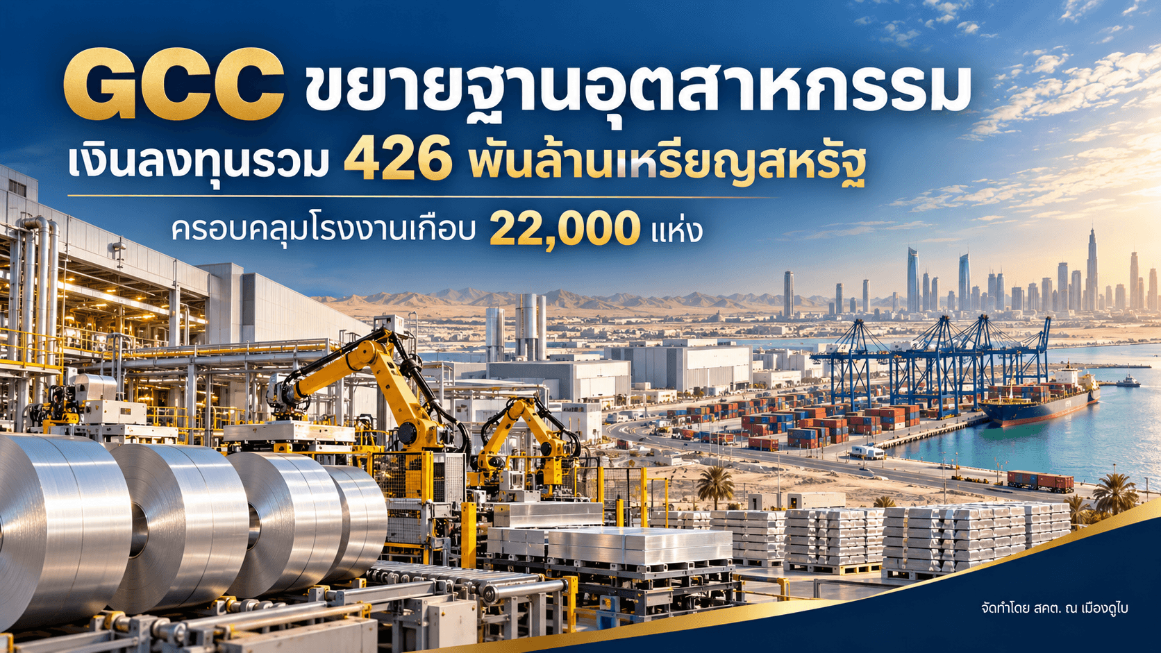 GCC ลงทุนอุตสาหกรรมแตะ 426 พันล้านเหรียญสหรัฐ