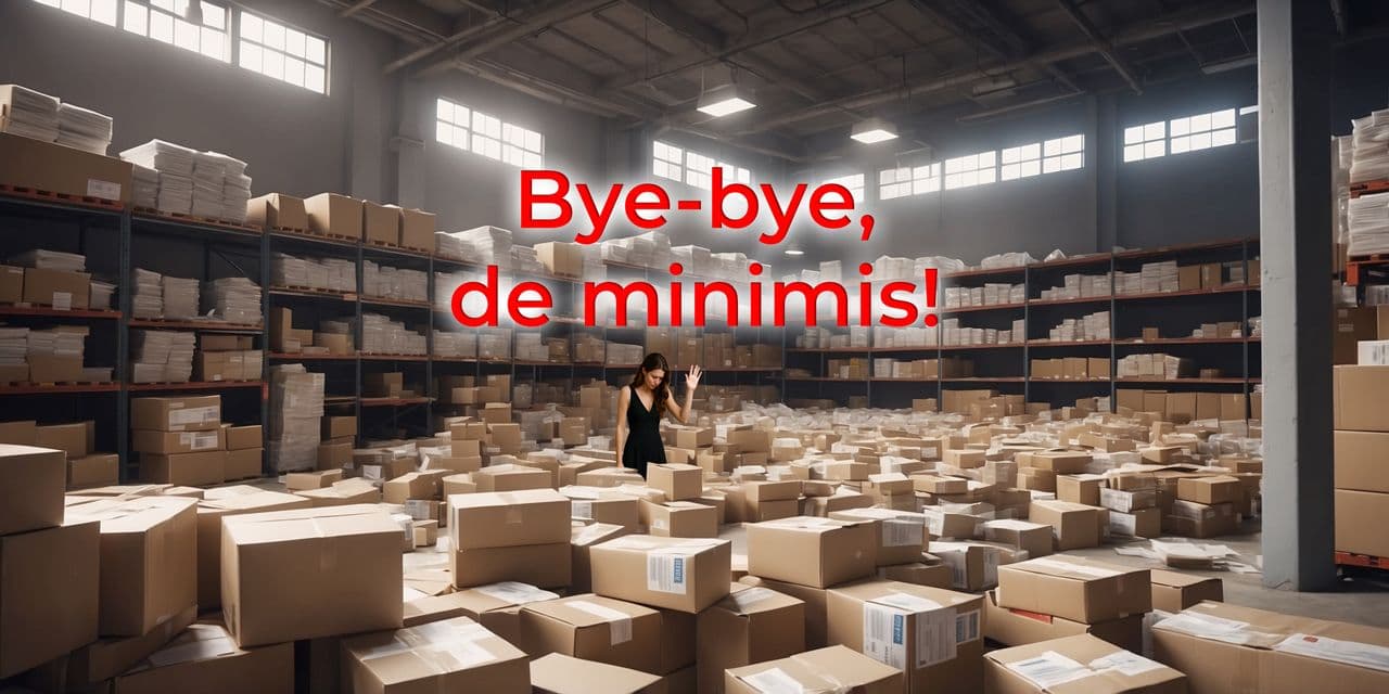 มาตรการยกเว้นสำหรับ De Minimis จบลงแล้ว