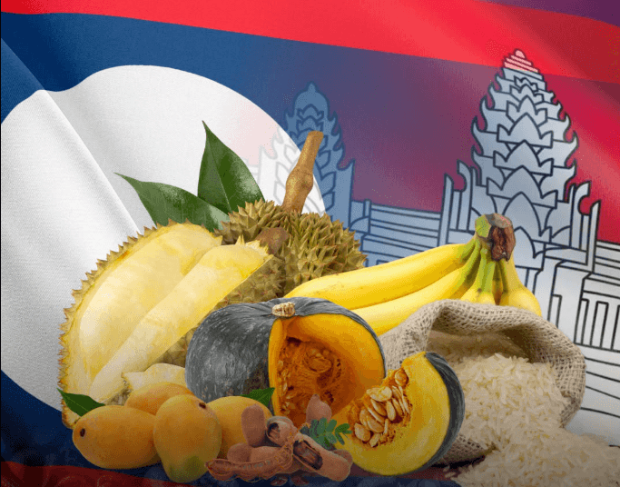 ลาวและกัมพูชาเปิดเส้นทางการค้าใหม่สู่จีนสำหรับผลไม้และพืชผลทางการเกษตร