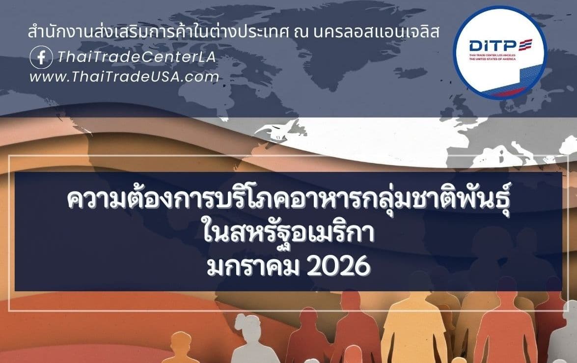 ความต้องการบริโภคอาหารกลุ่มชาติพันธ์ุในสหรัฐอเมริกา