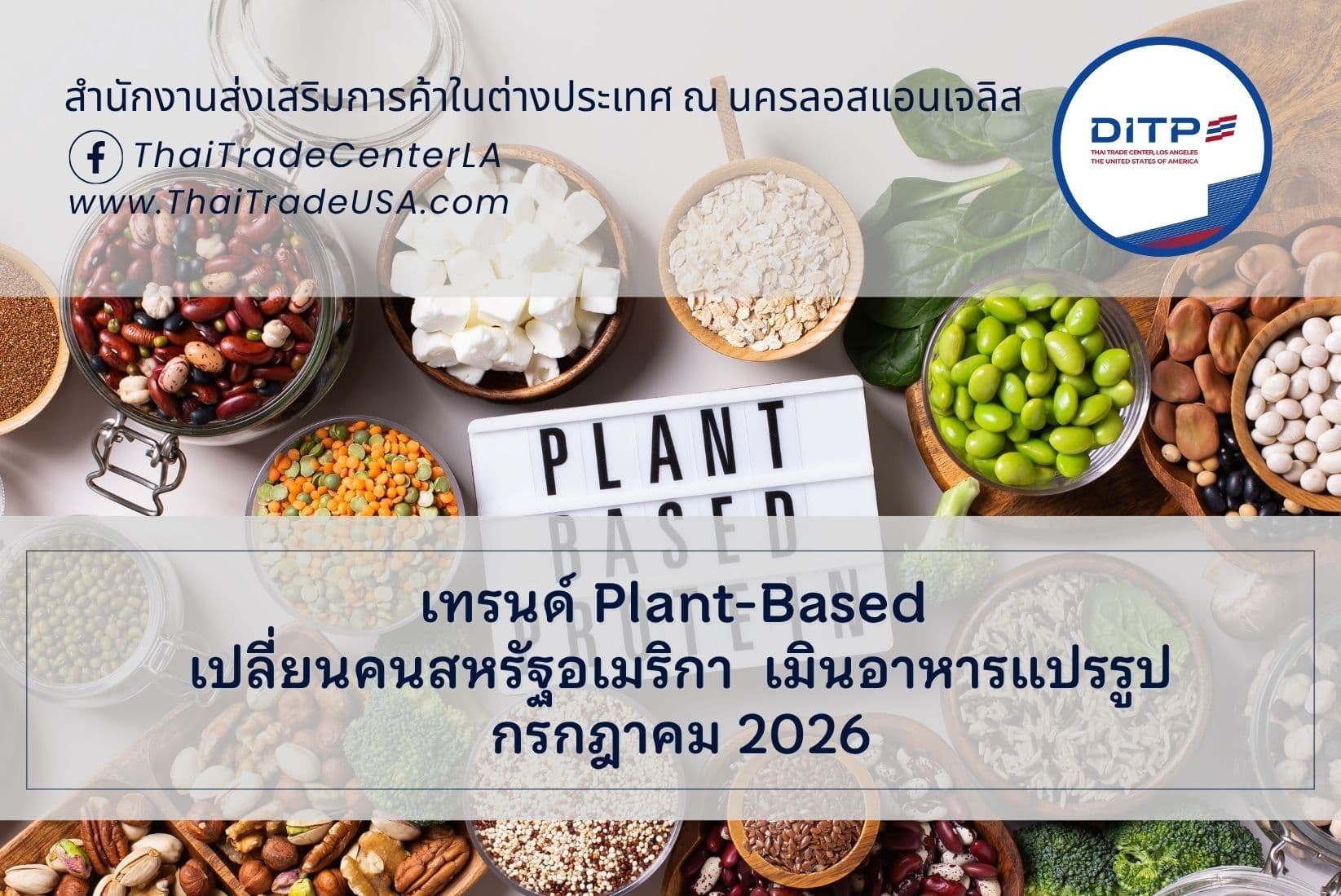 เทรนด์ Plant-Based เปลี่ยน คนสหรัฐอเมริกา เมินอาหารแปรรูป