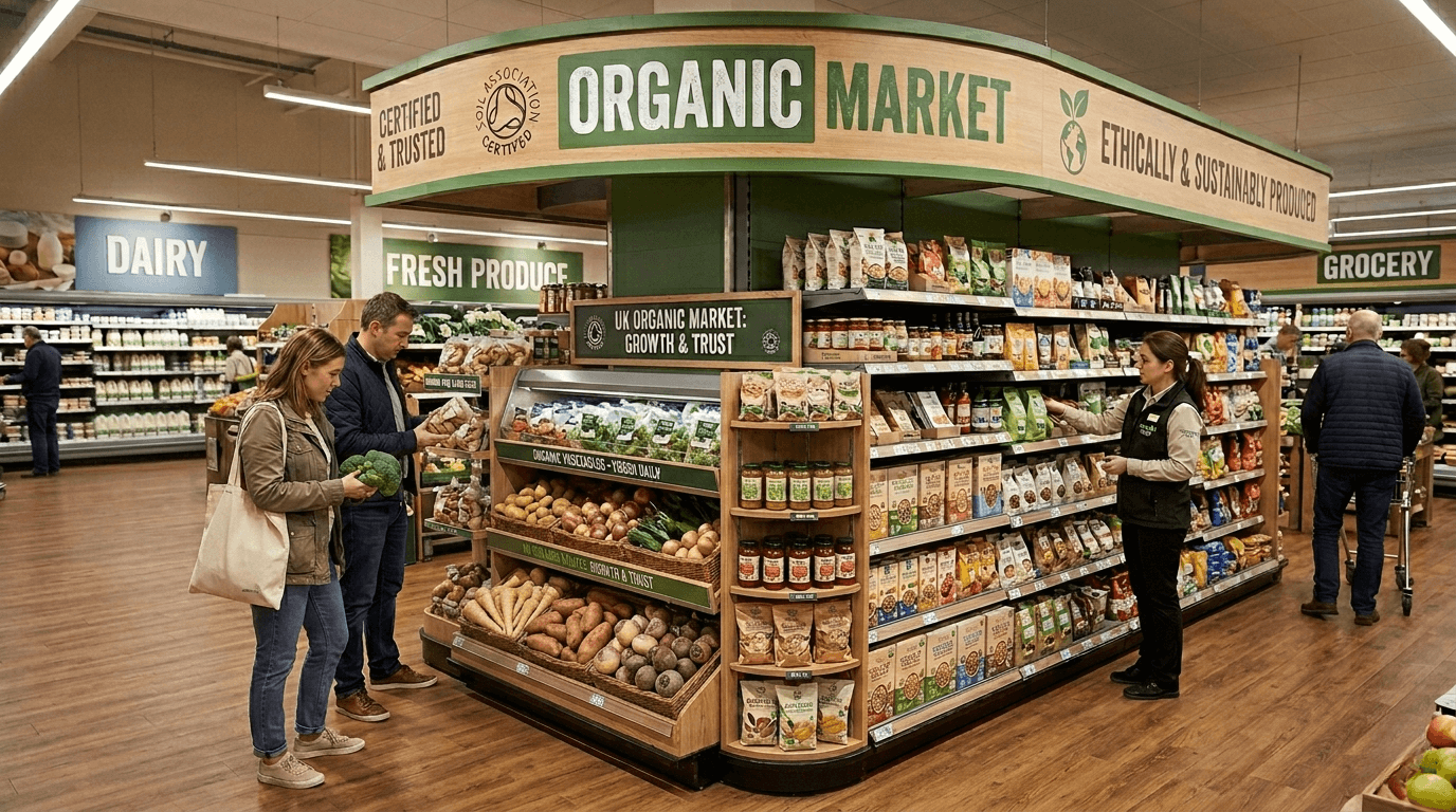 ตลาดออร์แกนิก UK โตแรงสวนกระแส