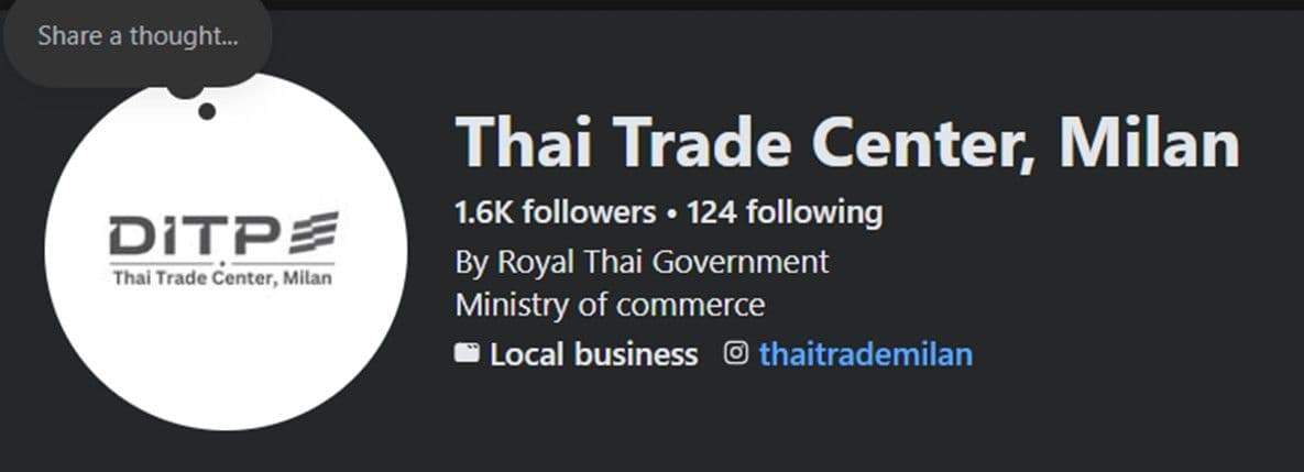 ประกาศราคากลาง การจัดจ้างออกแบบตกแต่งโครงการส่งเสริมการขายสินค้าอาหารและเครื่องดื่มไทยในเอเชียซูเปอร์มาร์เก็ตในอิตาลี ภายใต้โครงการส่งเสริมการขายร่วมกับห้างสรรพสินค้า/คู่ค้าในต่างประเทศ (In-Store Promotion)