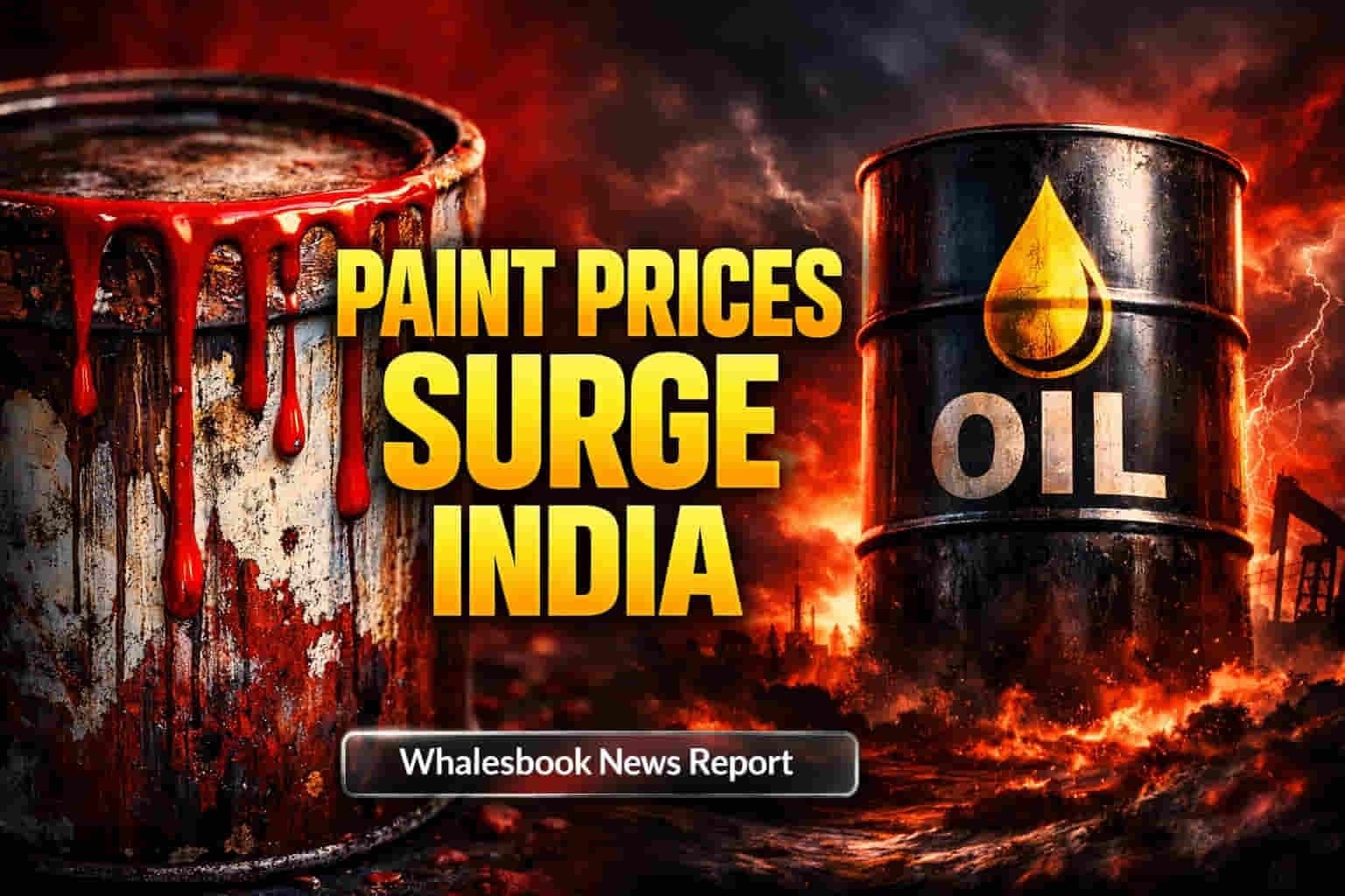 ราคาน้ำมันดิบพุ่ง กดดันต้นทุนการผลิตสีในอินเดีย เตรียมปรับราคาสินค้า 2–5% 