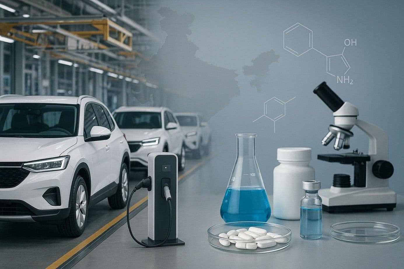 สถานการณ์อุตสาหกรรมที่มีศักยภาพในอินเดีย - ยานยนต์และเภสัชกรรม