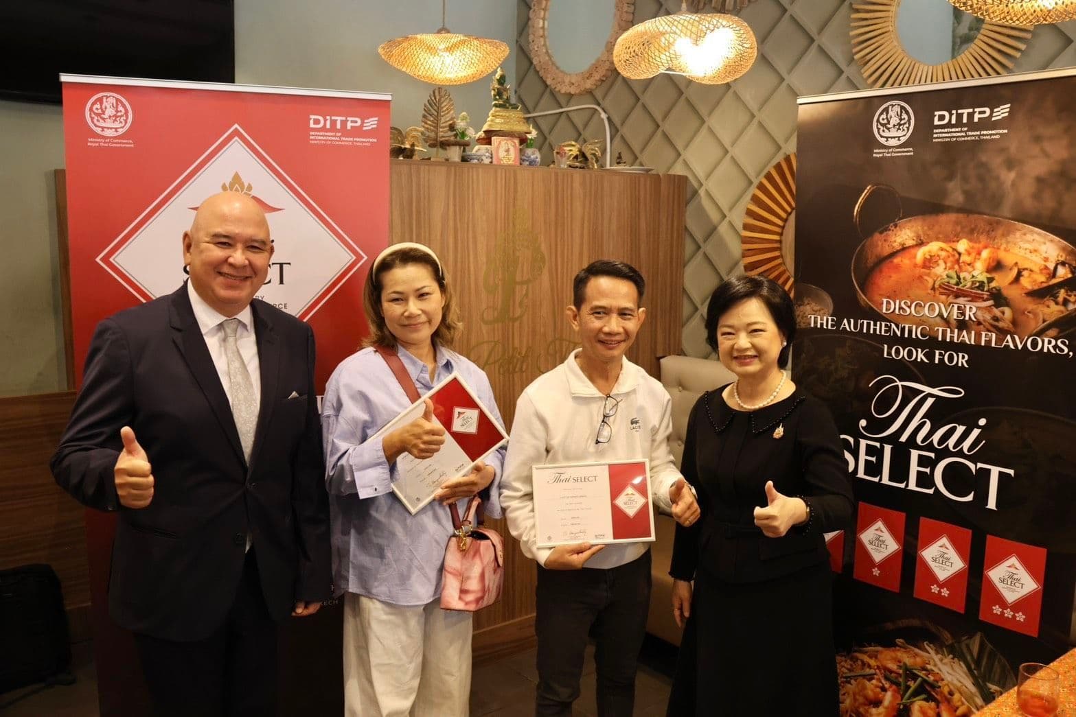 DITP มอบตรา Thai SELECT ให้แก่ 2 ร้านอาหารไทย ในโมร็อกโก ชวนชาวต่างชาติสัมผัสเสน่ห์อาหารไทย รสชาติไทยแท้