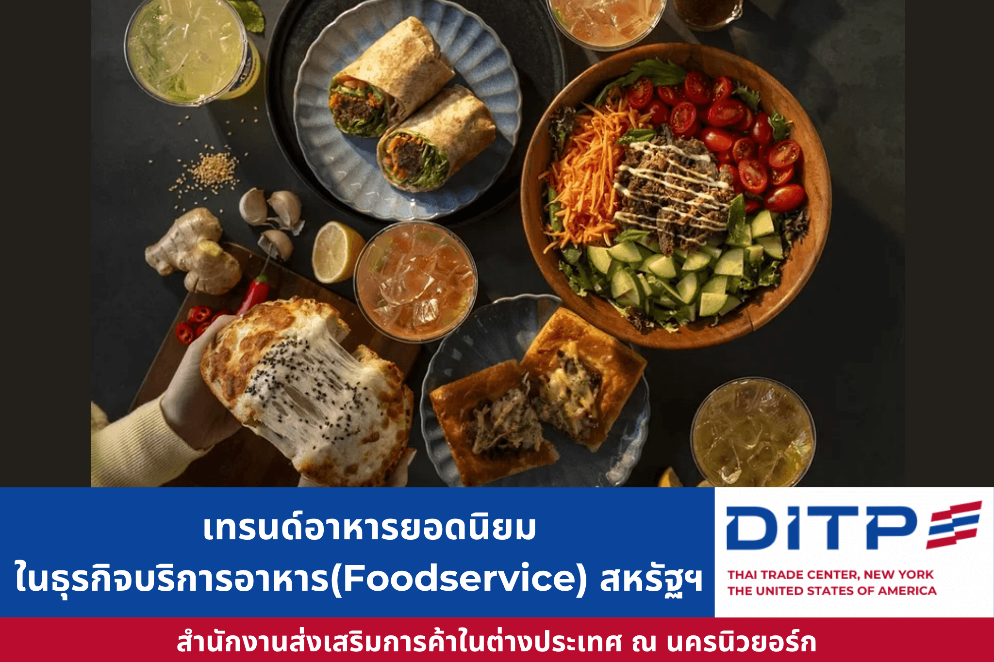 เทรนด์อาหารยอดนิยมในธุรกิจบริการอาหาร (Foodservice) สหรัฐฯ
