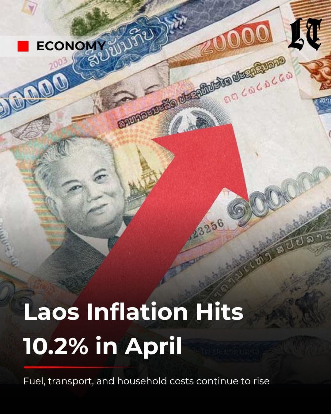 ธนาคารกลางลาวคงอัตราดอกเบี้ยพื้นฐาน 7 วันไว้ที่ 8% ท่ามกลางภาวะเงินเฟ้อที่เพิ่มสูงขึ้น