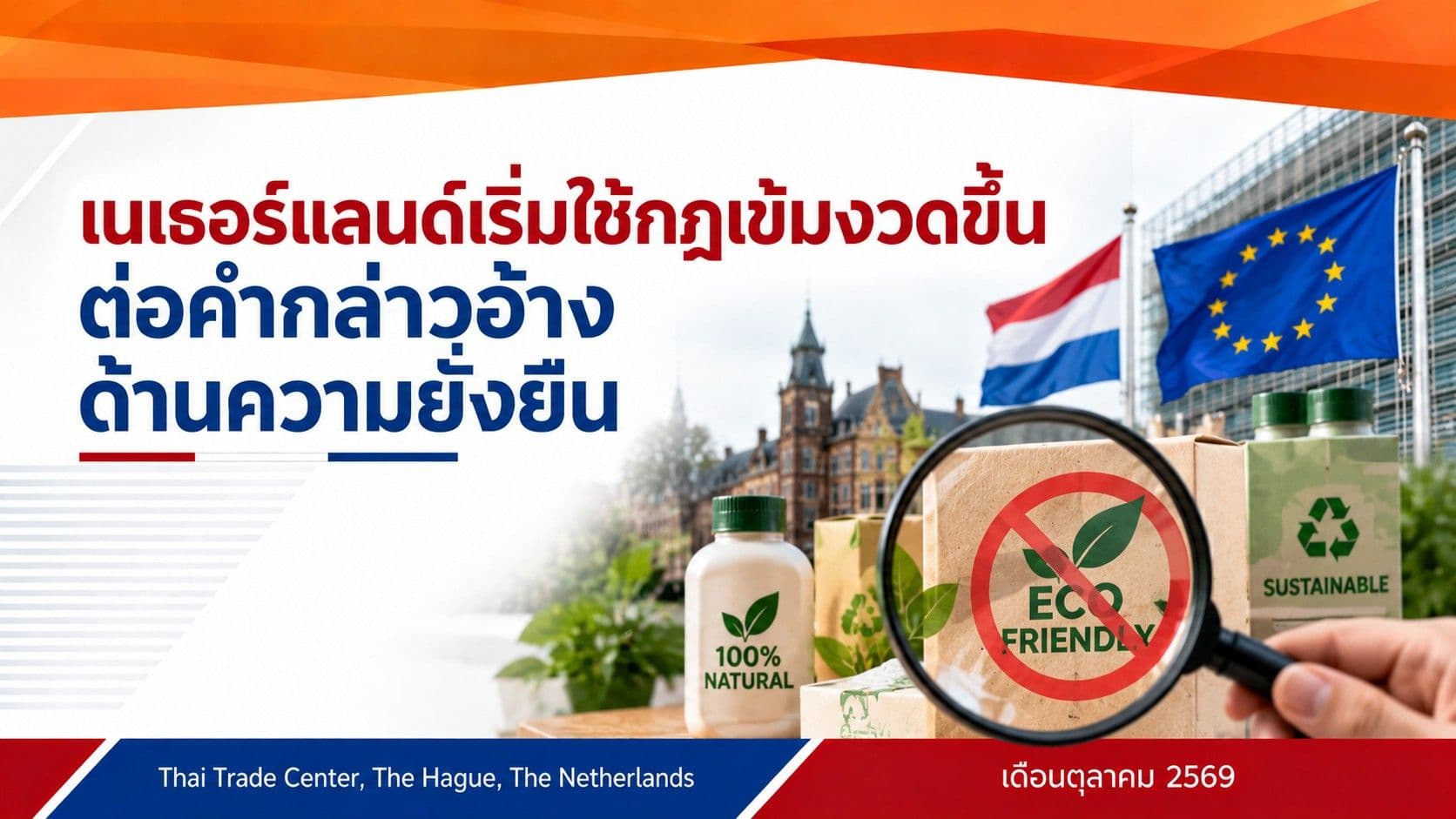เนเธอร์แลนด์เริ่มใช้กฎเข้มงวดขึ้นต่อคำกล่าวอ้างด้านความยั่งยืน