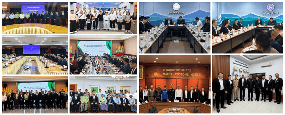 สถานทูตไทย ณ กรุงย่างกุ้ง และทีมประเทศไทย ลงพื้นที่ท่าขี้เหล็ก-แม่สาย และเชียงตุง
