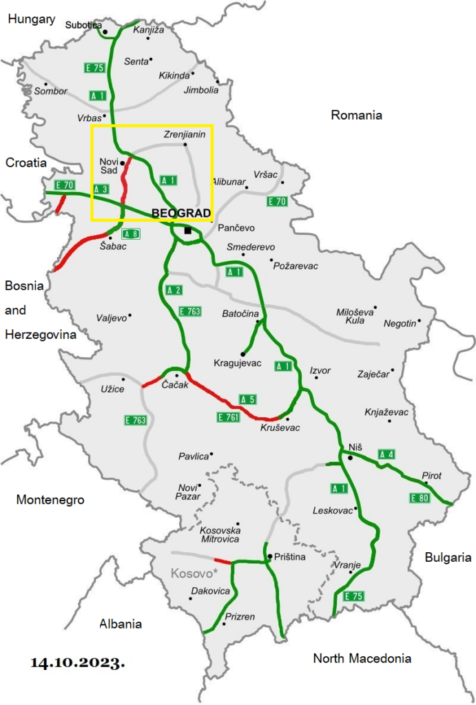 เส้นทางมอเตอร์เวย์ของเซอร์เบีย / Serbia's A1 Motorway