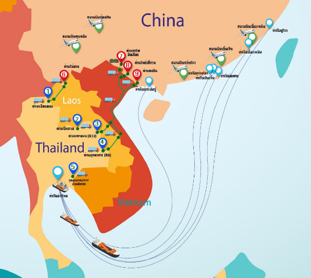 การขนส่งสินค้าระหว่างไทย – จีน