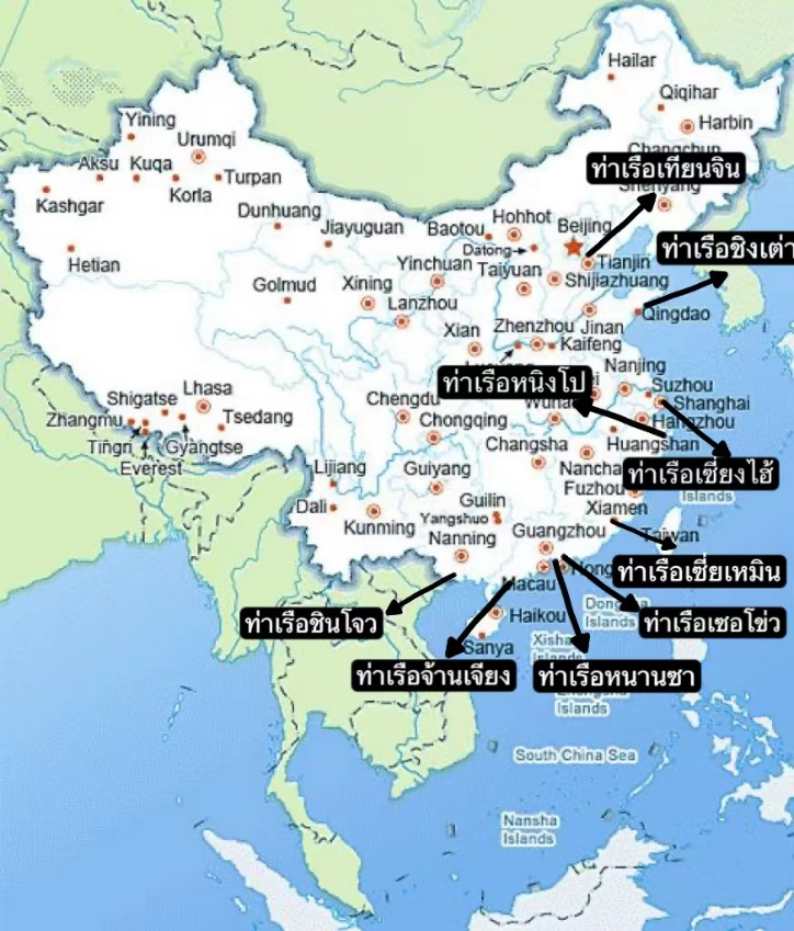 การขนส่งสินค้าระหว่างไทย – จีน