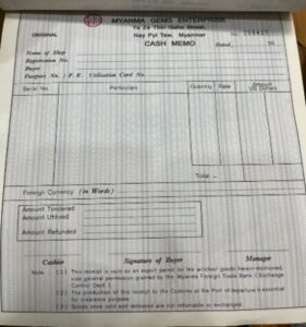 ตลาดอัญมณีเมียนมาและกฎระเบียบการนำอัญมณีและเครื่องประดับติดตัวออกจากเมียนมา