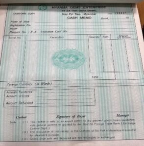 ตลาดอัญมณีเมียนมาและกฎระเบียบการนำอัญมณีและเครื่องประดับติดตัวออกจากเมียนมา
