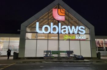 A boycott targeting Loblaw is gaining momentum online, the latest sign of Canadians’ mounting frustration with the major grocers. A Loblaws grocery store is shown at a Bowmanville, Ont. shopping centre on Tuesday Feb. 28, 2023. THE CANADIAN PRESS/Doug Ives